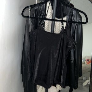 Elegant Black Women's Business Casual Basic Tank Top